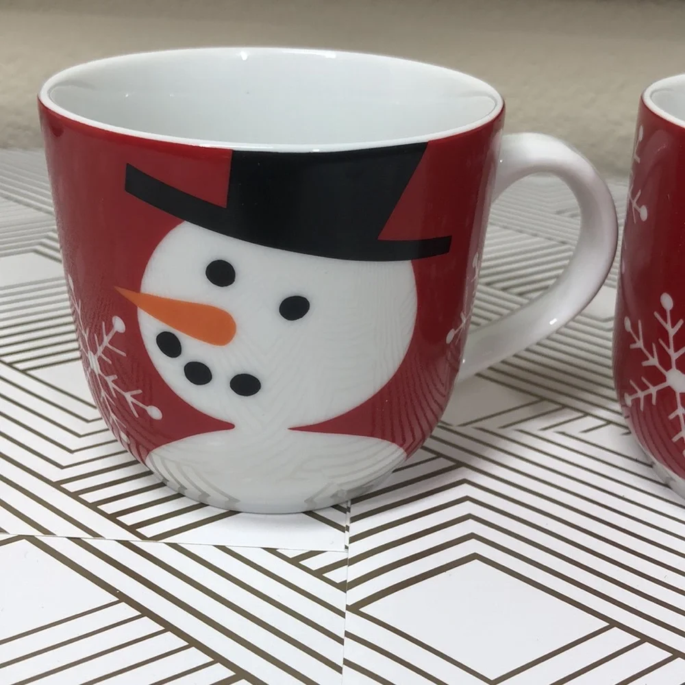 Crate&Barrel Christmas mugs